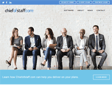 Tablet Screenshot of chiefofstaff.com